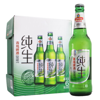 青岛啤酒（Tsingtao）纯生8度500ml*6瓶 量贩装  顺滑爽口 激活人生