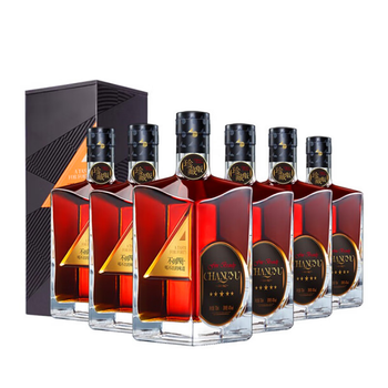 张裕金奖白兰地酒  700ml*6瓶 整箱装 珍藏版五星金奖白兰地男人四十