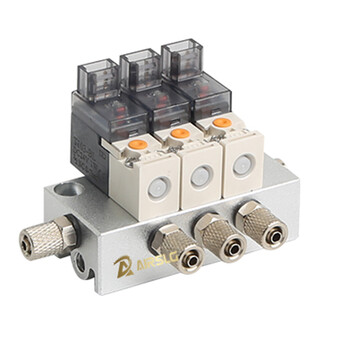 真空电磁控制阀一体气动阀二位二通微型电磁阀组通断气阀24v 220v 二