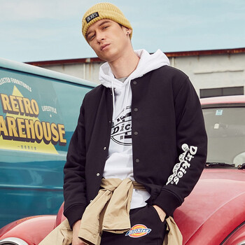 【dickiesdk008131】dickies夹克 秋季夹克 棒球夹克男 抓绒充棉夹克