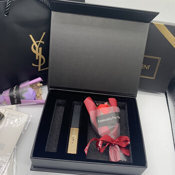 京选好货ysl礼盒空盒口红礼盒空盒子小金条礼盒礼袋礼品盒手提袋纸袋