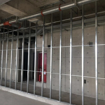 轻钢龙骨泰山石膏板吊顶隔墙天地五金配件接头6050主龙骨 100竖向*45*