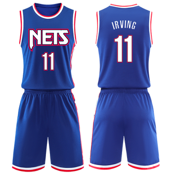 yyson21年篮网球服城市版欧11号球衣定制比赛训练队服篮球服套装深