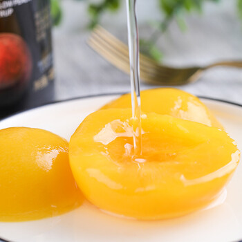 兴隆堡黄桃草莓樱桃海棠水果罐头425g*2零食混合杏沙果糖水罐头 杏