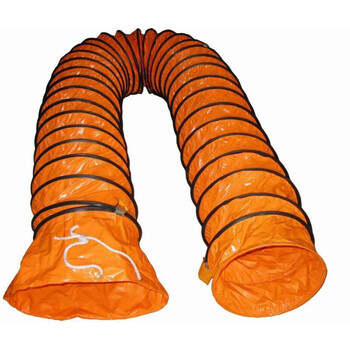 地下工程通风排气伸缩通风软管 隧道矿用船用阻燃pvc风管 200mm(8寸)5