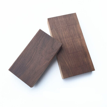 黑胡桃木料diy木料雕刻料勺子料木勺木叉餐盘料原木10x10x22厘米