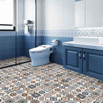 丰傲浴室卫生间地贴防水防滑地面翻新改造墙贴纸洗手间厕所地板贴自粘