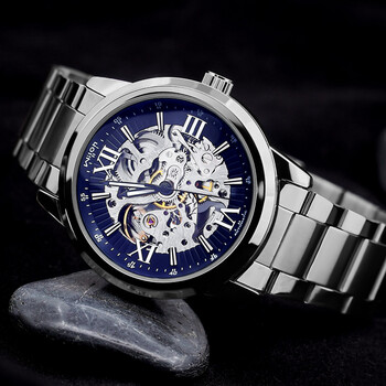 卡西欧casio联名款全自动机械表男黑科技男士氚气手表大学生镂空潮流