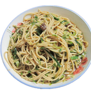 纯燕麦面条非油炸代餐免煮莜面速食面方便面粗粮 5袋 180g纯燕麦速食