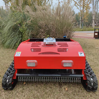 履带遥控割草机汽油机家用草坪园林开荒打草碎草小型除草机机器人宽幅