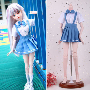 60厘米芭比娃娃的衣服叶罗丽仙子冰灵公主连衣裙校服jk制服凯蒂cm笑笑