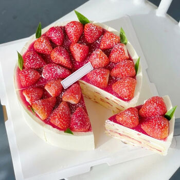 定制生日水果蛋糕榴莲芒果草莓巧克力千层生日蛋糕网红定制草莓千层b