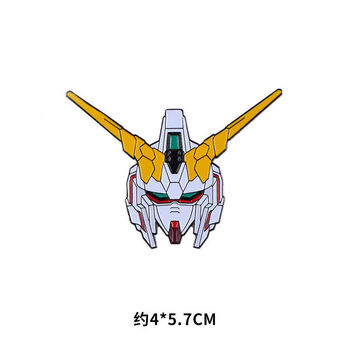 高达胸针 机动战士-78独角兽自由金属徽章 独角兽 op包装