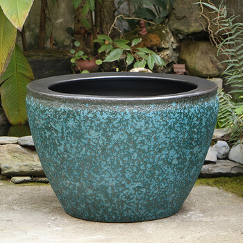 睡莲花盆睡莲花盆陶瓷荷花盆缸大口径种树大花盆庭院家用特大号养鱼缸