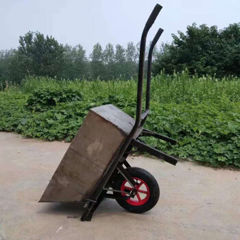 劳动车手推车灰斗车工地人力建筑斗车家用垃圾车独轮小推车翻斗 独轮
