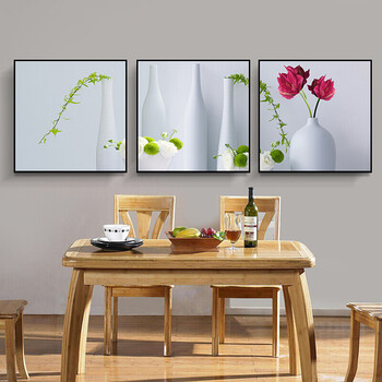 可狄歺厅装饰画家里装饰墙上挂画现代简约餐厅装饰画小清新饭厅挂画