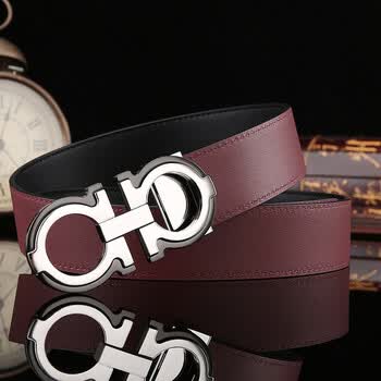 feila男士轻奢大牌皮带时尚真皮双面牛皮经典商务休闲高档百搭裤腰带