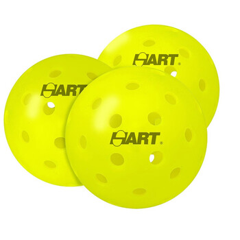hart匹克球40孔pickleball室外球3个装洞洞球pickleball 黄色【图片 