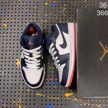 鸥迪岚欧迪岚旗舰aj1 午夜蓝 低帮 复古篮球鞋男女款休闲板鞋 午夜蓝