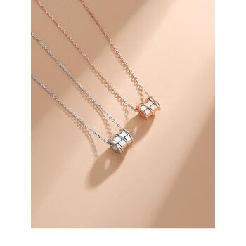 项链女ins简约小众气质潮冷淡风网红锁骨链 光面色【图片 价格 品牌