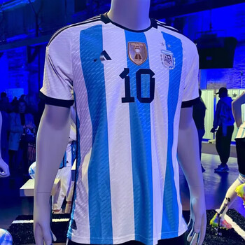 2022世界杯阿根廷球衣10号梅西国家队主场短袖足球队服球员版锌鹏