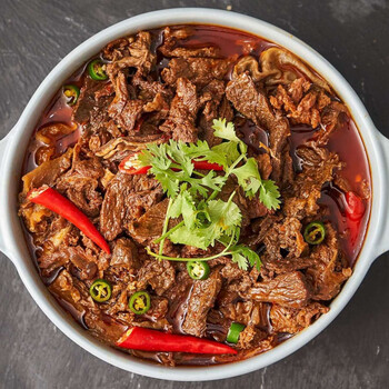 湖北公安牛纯牛肉火锅800g牛肉熟食加热即食方便火锅食品公安纯牛肉