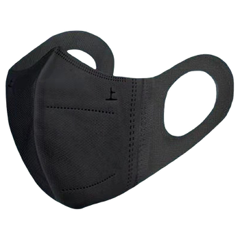 靓魅姿3d口罩立体三层薄款透气防风网红口罩女神时尚流行瘦脸口罩黑色