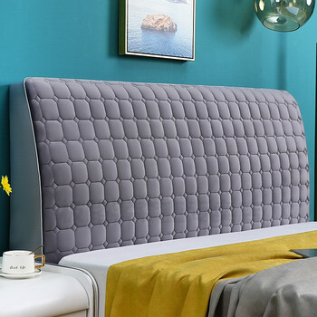 床头罩实木床床头罩套床头柜盖床头套罩加厚加高加大全包床头罩欧式皮