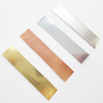 黄铜片紫铜片锌片铝片铁片物理导电实验用电极材料教学仪器锌片51cm厚