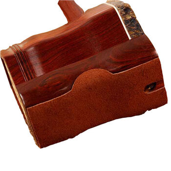 二胡防滑垫二胡防滑贴纯牛皮二胡防滑垫第二代背胶不开胶红棕色皇冠