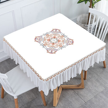 桌布ins风方桌布风正方形家用茶几餐桌桌布罩套高档新防滑防水简约现