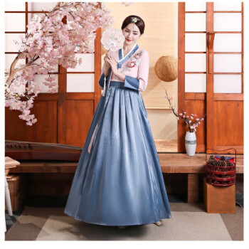 韩服女装 古装韩国 韩服女装朝鲜族服装舞蹈礼服韩国传统少数民族