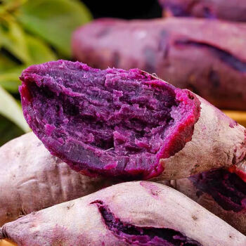 卫青沙窝紫薯新鲜沙地紫罗兰紫薯地瓜红薯肖根茎类蔬菜 5斤