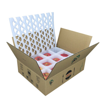 寄快递水蜜桃黄桃橙子梨苹果包装盒泡沫箱通用水果礼盒包装纸箱子8套
