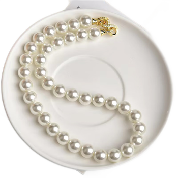 丘名辉巴洛克大白珍珠项链送妈妈礼物