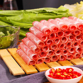 棠鲜生内蒙古羊肉卷400g/盒  涮火锅烧烤食材 羊肉片  羊棒骨  羊肉