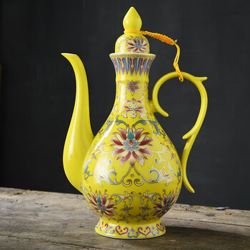 德国进口品质陶瓷古风家用酒壶中式仿古白酒分酒壶老式一斤分酒器酒具