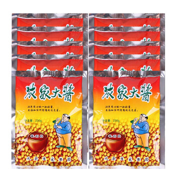 东北特产锦州义大酱农家大酱纯黄豆酱袋装230g10袋