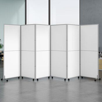 可折叠带滑轮客厅高隔断板式隔断墙简约现代活动屏风可定制颜色尺寸