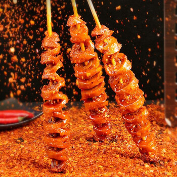 姚依雪烤面筋零食网红辣条面筋卷面筋串素食香辣味休闲解馋小零食追剧