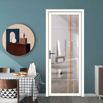 e号门窗 45中窄平开门 卫生间长虹玻璃 钛镁铝合金厨房厕所阳台推拉门