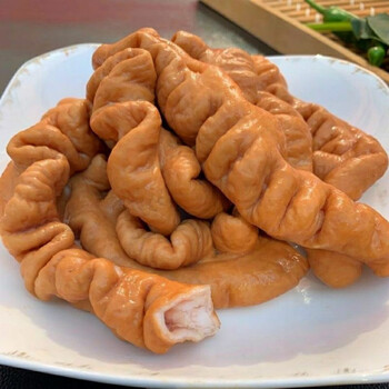 晨臻 卤肥肠熟食真空包装酱卤五香猪大肠头山东特产卤味熟食500g批发