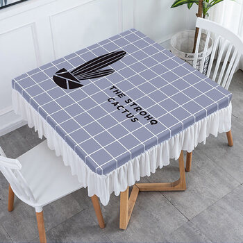 桌布ins风方桌布风正方形家用茶几餐桌桌布罩套高档新防滑防水简约现