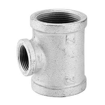 杉达瑞 马钢玛钢水暖可锻铸铁管件 镀锌玛钢变径三通异径三通dn40*15