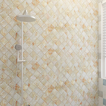 2022新品卫生间墙纸墙贴pvc加厚防水防滑瓷砖贴仿大理石自粘墙阳台