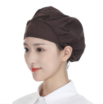 包开票隆京啸厨房帽子女做饭防油烟女士厨师帽食品防尘卫生工作炒菜掉