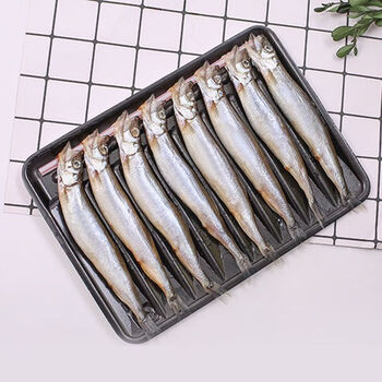 满籽多春鱼鲜活冷冻海鲜全籽柳叶鱼新鲜带籽鱼 盒装10盘80条17-20厘米