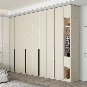 创京懿选衣柜一门到顶简约现代家用卧室储物柜生态板柜子大衣橱 1.