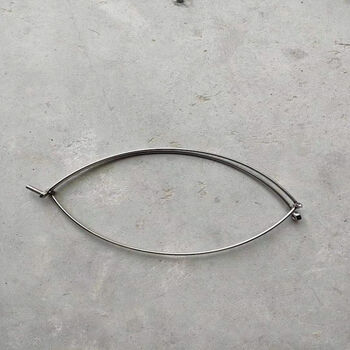 实心不锈钢抄网圈抄网头可折叠抄网头实心一体抄网圈8m螺丝抄网头实心