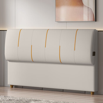 艾美墅 2022新款床头轻奢定制科技布落地现代简约双人实木床头卖改造